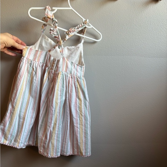 Shabby Chic Girls Striped Dress - Picture 4 of 4